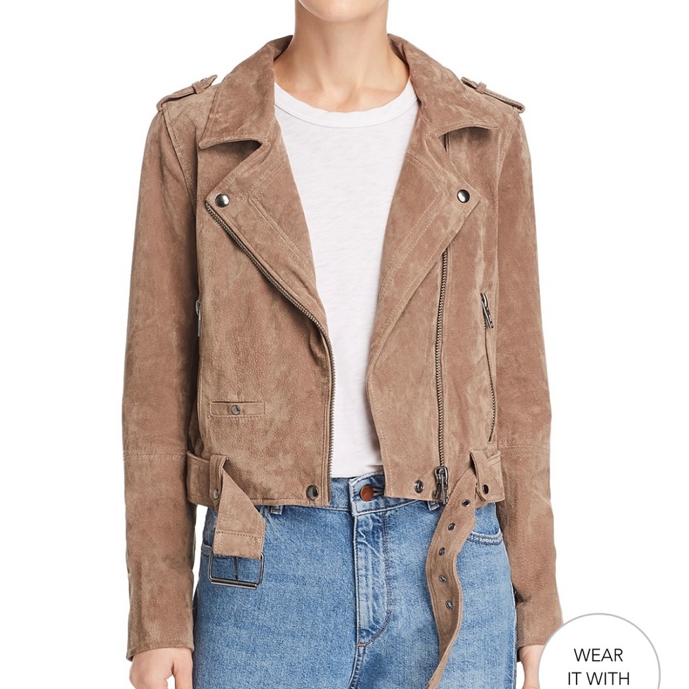 BLANKNYC Suede Moto Jacket